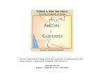 State of Arizona, complainant, v. State of California ... [et al.], defendants : United States of America, intervener : State of Nevada, intervener : State of New Mexico, impleaded : State of Utah, impleaded : before the Hon. Simon H. Rifkind, special master: Arizona's objections to findings of fact and conclusions of law proposed by other parties.