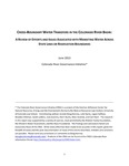 Cross-Boundary Water Transfers in the Colorado River Basin: A Review of Efforts and Issues Associated with Marketing Water Across State Lines or Reservation Boundaries
