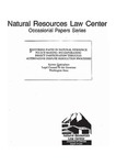 Restoring Faith in Natural Resource Policy-Making: Incorporating Direct Participation Through Alternative Dispute Resolution Processes by Kaleen Cottingham and University of Colorado Boulder. Natural Resources Law Center