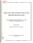 Private Lands Conservation in the British Virgin Islands by Joan Marsan and University of Colorado Boulder. Natural Resources Law Center