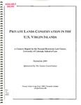 Private Lands Conservation in the U.S. Virgin Islands