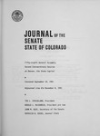 Journal of the Senate State of Colorado: Fifty-eighth General Assembly Second Extraordinary Session at Denver, the State Capitol