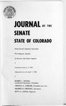 Journal of the Senate State of Colorado: Forty-fourth General Assembly First Regular Session at Denver, the State Capital