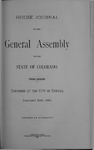 House Journal of the General Assembly of the State of Colorado: Third Session. Convened at the City of Denver, January 5TH, 1881.