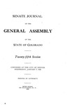 Senate Journal of the General Assembly of the State of Colorado: Twenty-fifth Session