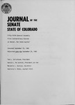 Journal of the Senate State of Colorado: Fifty-fifth General Assembly First Extraordinary Session at Denver, the State Capitol