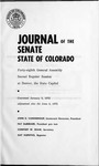 Journal of the Senate State of Colorado: Forty-eighth General Assembly Second Regular Session at Denver, the State Capitol. Convened January 5, 1972. by Colorado General Assembly