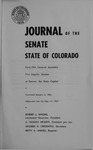 Journal of the Senate State of Colorado: Forty-fifth General Assembly First Regular Session at Denver, the State Capital