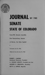 Journal of the Senate State of Colorado: Forty-fifth General Assembly First Extraordinary Session at Denver, the State Capitol