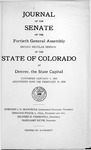 Journal of the Senate of the Fortieth General Assembly Second Regular Session of the State of Colorado at Denver, the State Capital