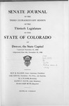 Senate Journal of the Third Extraordinary Session of the Thirtieth Legislature of the State of Colorado at Denver, the State Capital