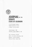 Journal of the Senate State of Colorado: Fifty-fifth General Assembly Second Extraordinary Session at Denver, the State Capitol. Convened August 8, 1986.