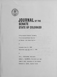 Journal of the Senate State of Colorado: Fifty-seventh General Assembly First Extraordinary Session at Denver, the State Capitol