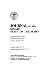 Journal of the Senate State of Colorado: Sixty-first General Assembly First Extraordinary Session at Denver, the State Capitol by Colorado General Assembly