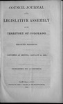 Council Journal of the Legislative Assembly of the Territory of Colorado: Eighth Session. Convened at Denver, January 3D, 1870. by Colorado General Assembly