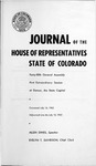 Journal of the House of Representatives State of Colorado: Forty-fifth General Assembly First Extraordinary Session at Denver, the State Capital by Colorado General Assembly