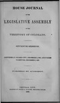 House Journal of the Legislative Assembly of the Territory of Colorado: Seventh Session