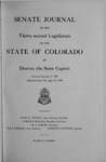 Senate Journal of the Thirty-second Legislature of the State of Colorado at Denver, the State Capital: Convened January 4, 1939. Adjourned Sine Die, April 24, 1939