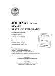 Journal of the Senate State of Colorado: Sixty-Fifth General Assembly First Regular Session at Denver, the State Capitol by Colorado General Assembly