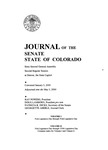 Journal of the Senate State of Colorado: Sixty-Second General Assembly Second Regular Session at Denver, the State Capitol by Colorado General Assembly