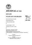 Journal of the Senate State of Colorado: Sixty-Seventh General Assembly Second Regular Session at Denver, the State Capitol