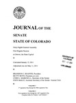 Journal of the Senate State of Colorado: Sixty-Eighth General Assembly First Regular Session at Denver, the State Capitol