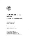 Journal of the Senate State of Colorado: Sixty-Third General Assembly Second Extraordinary Session at Denver, the State Capitol by Colorado General Assembly