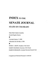 Index to the Senate Journal State of Colorado: Sixty-Sixth General Assembly Second Regular Session