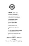 Index to the House Journal State of Colorado: Seventieth General Assembly Second Regular Session at Denver, the State Capitol