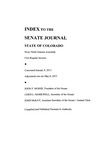 Index to the Senate Journal State of Colorado: Sixty-Ninth General Assembly First Regular Session