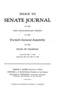 Index to Senate Journal: of the First Extraordinary Session of the Fortieth General Assembly of the State of Colorado