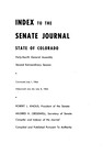 Index to the Senate Journal State of Colorado: Forty-fourth General Assembly Second Extraordinary Session