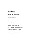 Index to the Senate Journal State of Colorado: Fifty-sixth General Assembly Second Regular Session