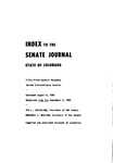 Index to the Senate Journal State of Colorado: Fifty-fifth General Assembly Second Extraordinary Session