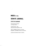 Index to the Senate Journal State of Colorado: Fifty-third General Assembly First Regular Session