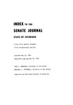 Index to the Senate Journal State of Colorado: Fifty-first General Assembly First Extraordinary Session