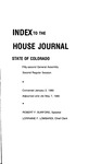 Index to the House Journal State of Colorado: Fifty-second General Assembly Second Regular Session