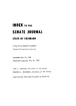 Index to the Senate Journal State of Colorado: Fifty-first General Assembly Second Extraordinary Session