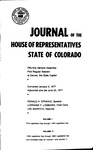 Journal of the House of Representatives State of Colorado: Fifty-first General Assembly First Regular Session at Denver, the State Capitol