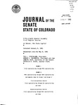 Journal of the Senate State of Colorado: Fifty-eigth General Assembly First Regular Session at Denver, the State Capitol.