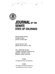 Journal of the Senate State of Colorado: Fifty-fourth General Assembly First Regular Session at Denver, the State Capitol