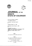 Journal of the Senate State of Colorado: Fifty-ninth General Assembly First Regular Session at Denver, the State Capitol by Colorado General Assembly