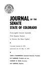 Journal of the Senate State of Colorado: Forty-eighth General Assembly First Regular Session at Denver, the State Capitol.