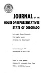 Journal of the House of Representatives State of Colorado: Forty-eighth General Assembly First Regular Session at Denver, the State Capitol