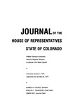 Journal of the House of Representatives State of Colorado: Fiftieth General Assembly Second Regular Session at Denver, the State Capitol