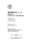 Journal of the Senate State of Colorado: Sixtieth General Assembly Second Regular Session at Denver, the State Capitol by Colorado General Assembly