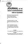 Journal of the House of Representatives State of Colorado: Fifty-seventh General Assembly Second Regular Session at Denver, the State Capitol by Colorado General Assembly