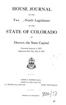 House Journal of the Twenty-Ninth Legislature of the State of Colorado at Denver, the State Capital: Convened January 4, 1933. Adjourned Sine Die, May 9, 1933.