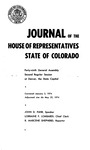 Journal of the House of Representatives State of Colorado: Forty-ninth General Assembly Second Regular Session at Denver, the State Capitol