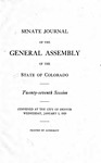 Senate Journal of the General Assembly of the State of Colorado: Twenty-seventh Session. Convened at the City of Denver Wednesday, January 2, 1929